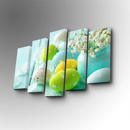 Wallity 5PUC-153 Cuadro Decorativo en Lienzo de 5 Piezas Multicolor